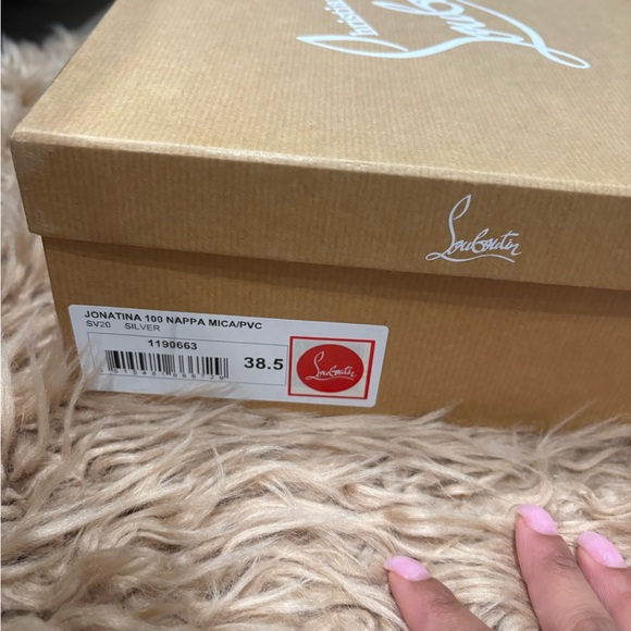 Christian Louboutin Sparkling Silver Heels - Picture 7 of 7